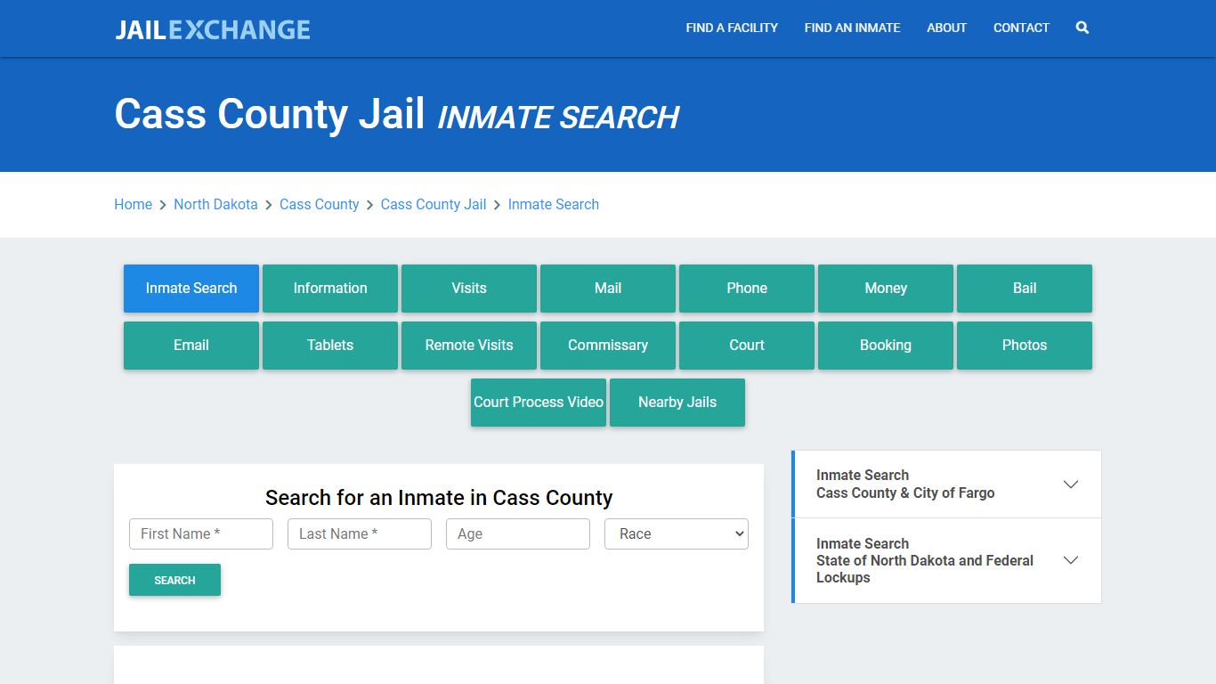 Cass County Jail, ND Inmate Search: Roster & Mugshots