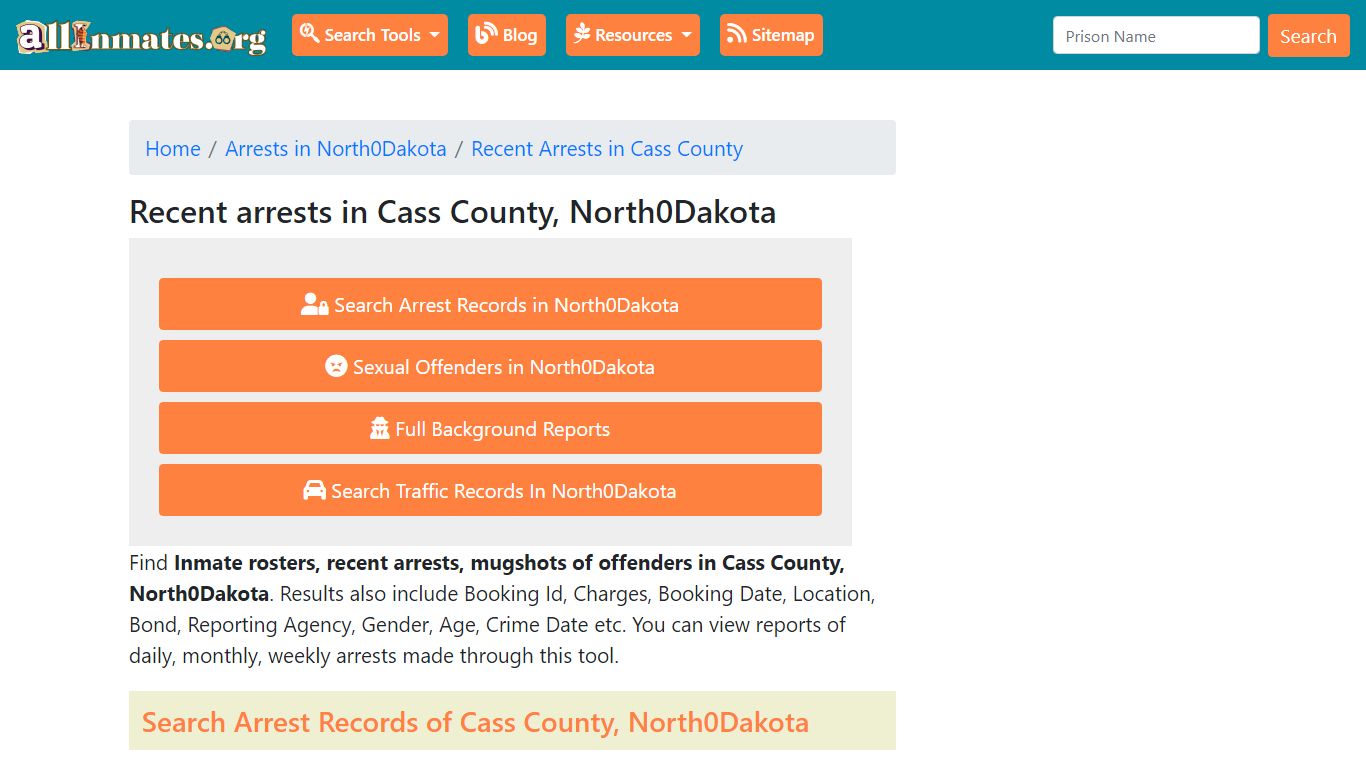 Recent arrests in Cass County, North Dakota | Mugshots, Rosters ...